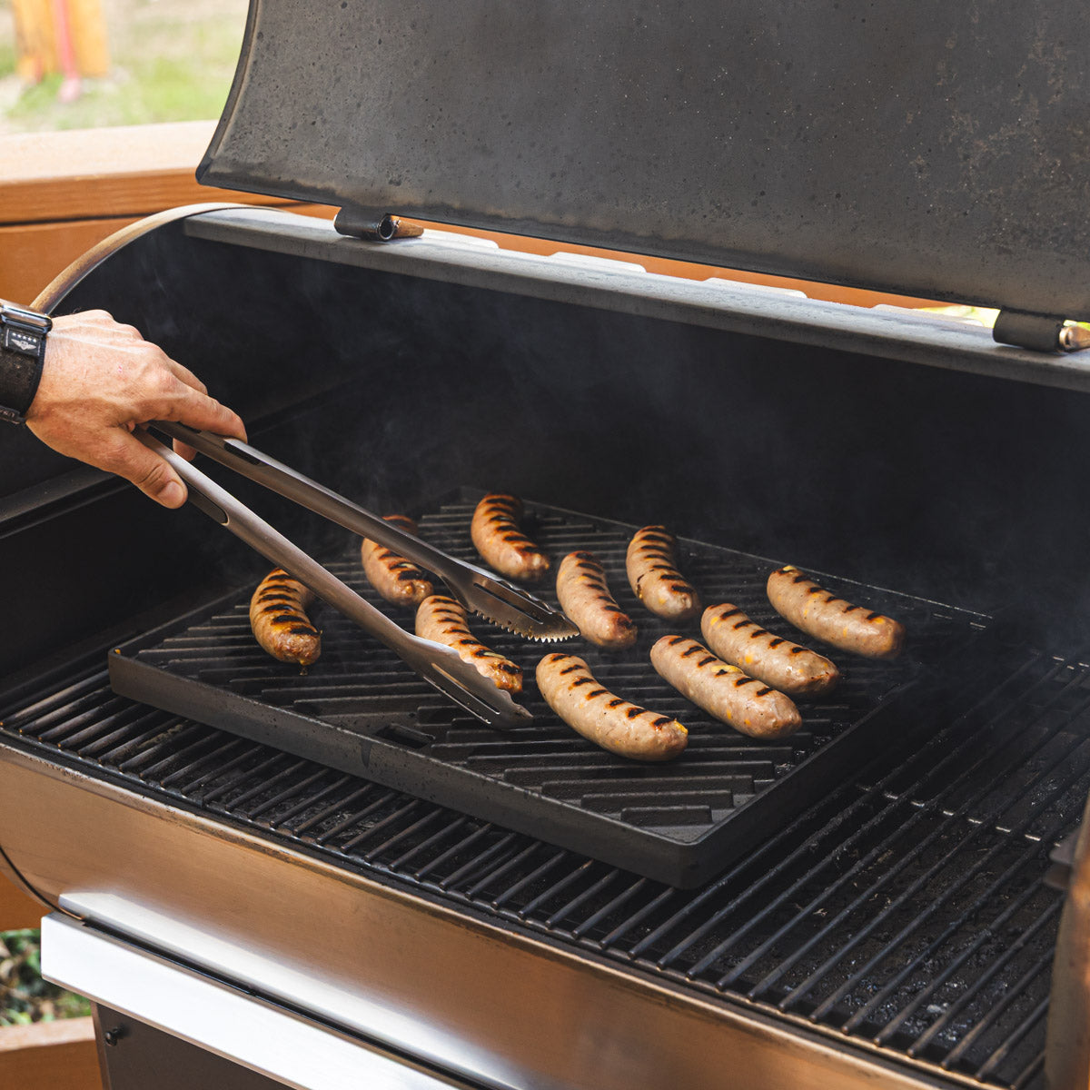 Reversible Cast Iron Griddle Sear Kit