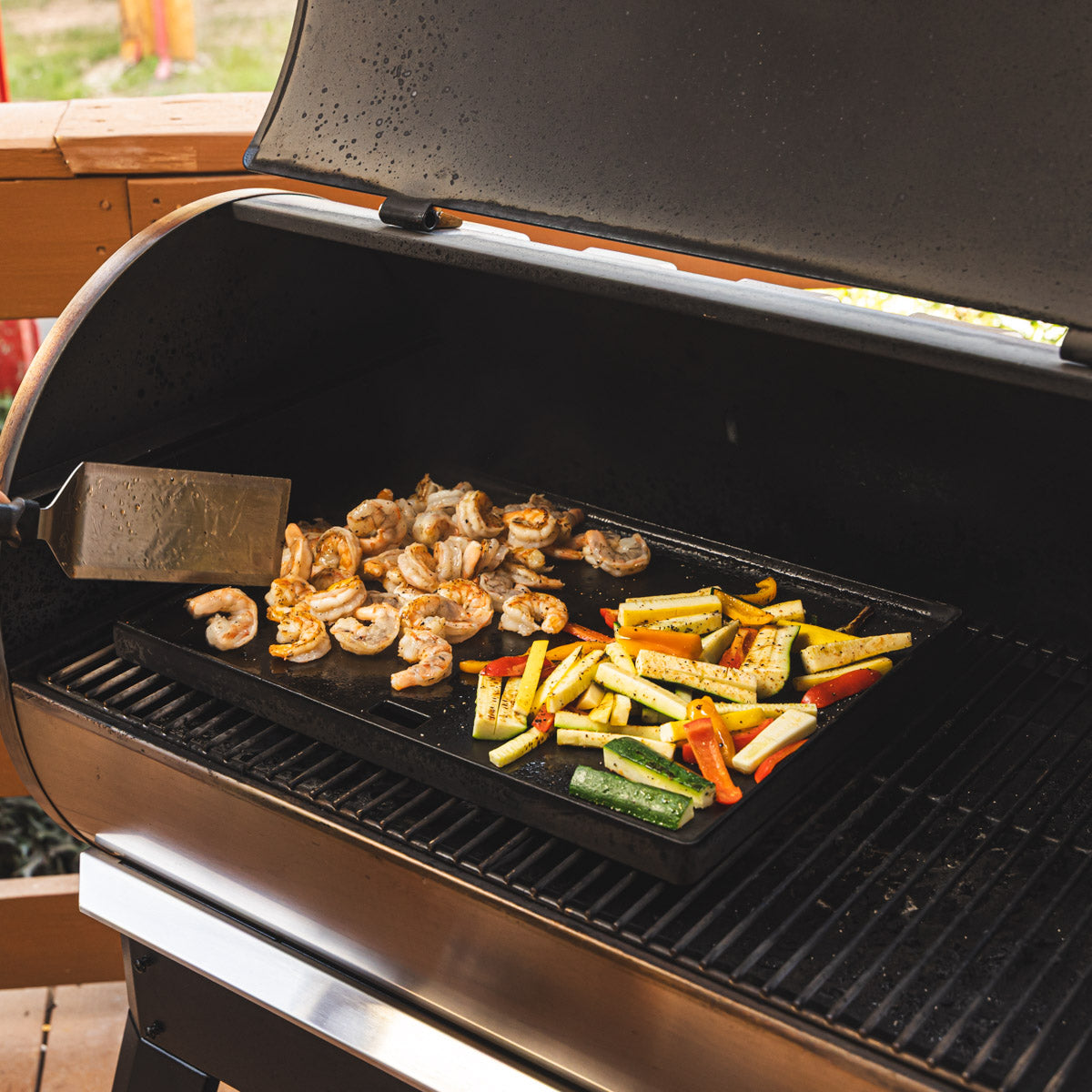 Reversible Cast Iron Griddle Sear Kit