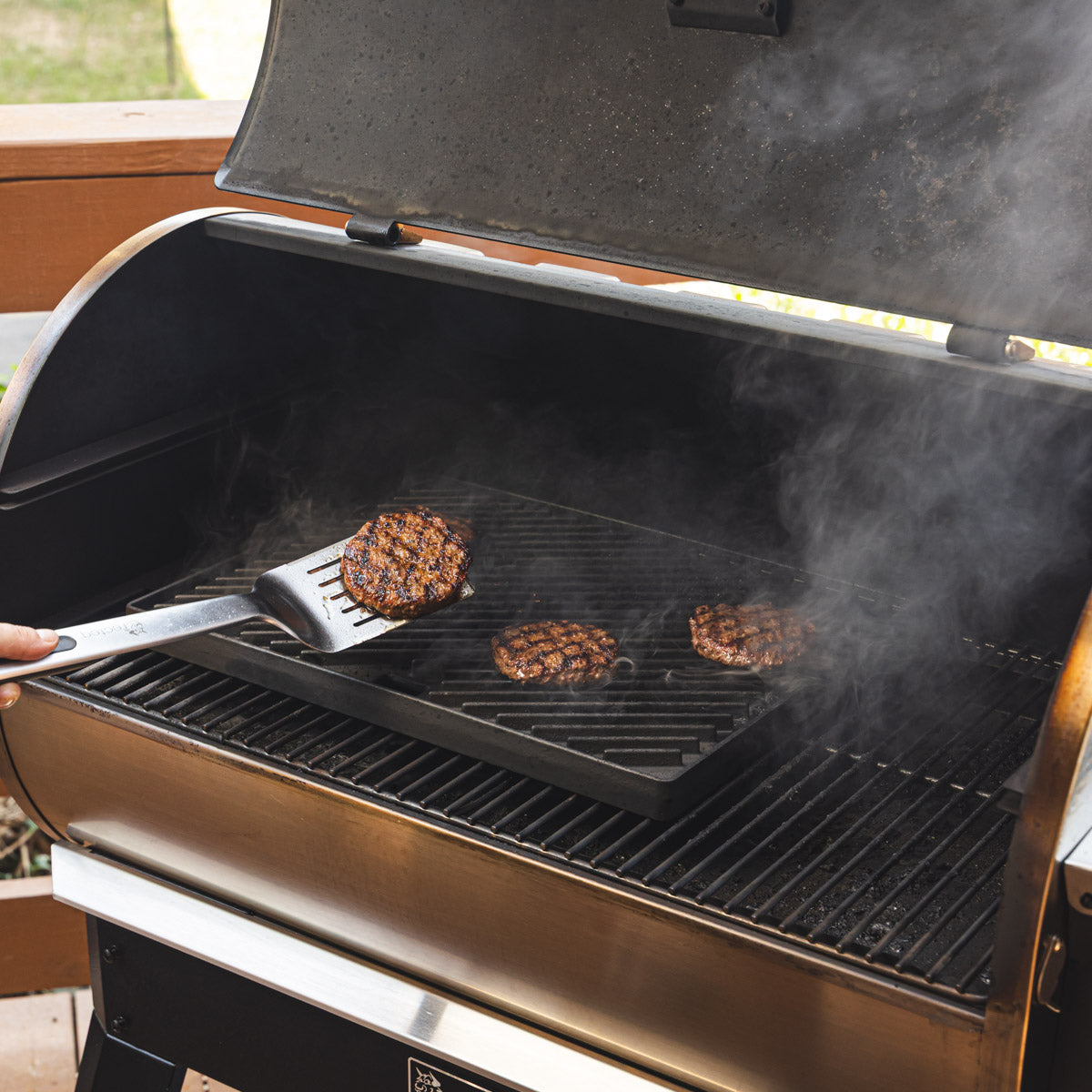 Reversible Cast Iron Griddle Sear Kit