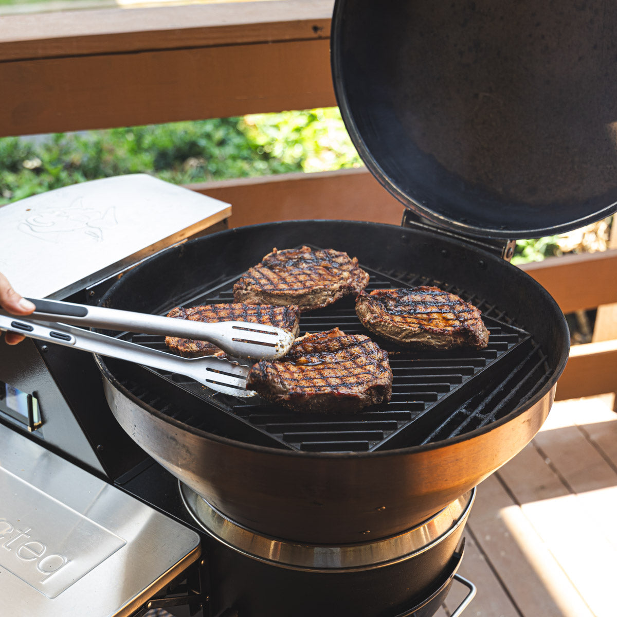 Reversible Cast Iron Griddle Sear Kit
