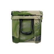 45qt Camo RECTEQ ICER showing the 1" wide removable nylon handles w/molded rubber grip