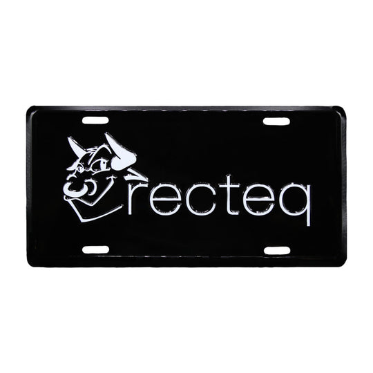 Black Embossed Aluminum License Plate